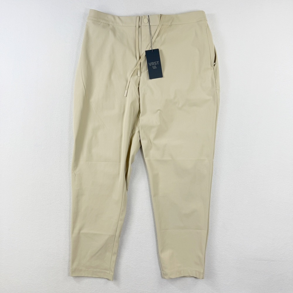 VRST Limiteless Slim Taper Pant Size XL Mens Khaki Sand NEW